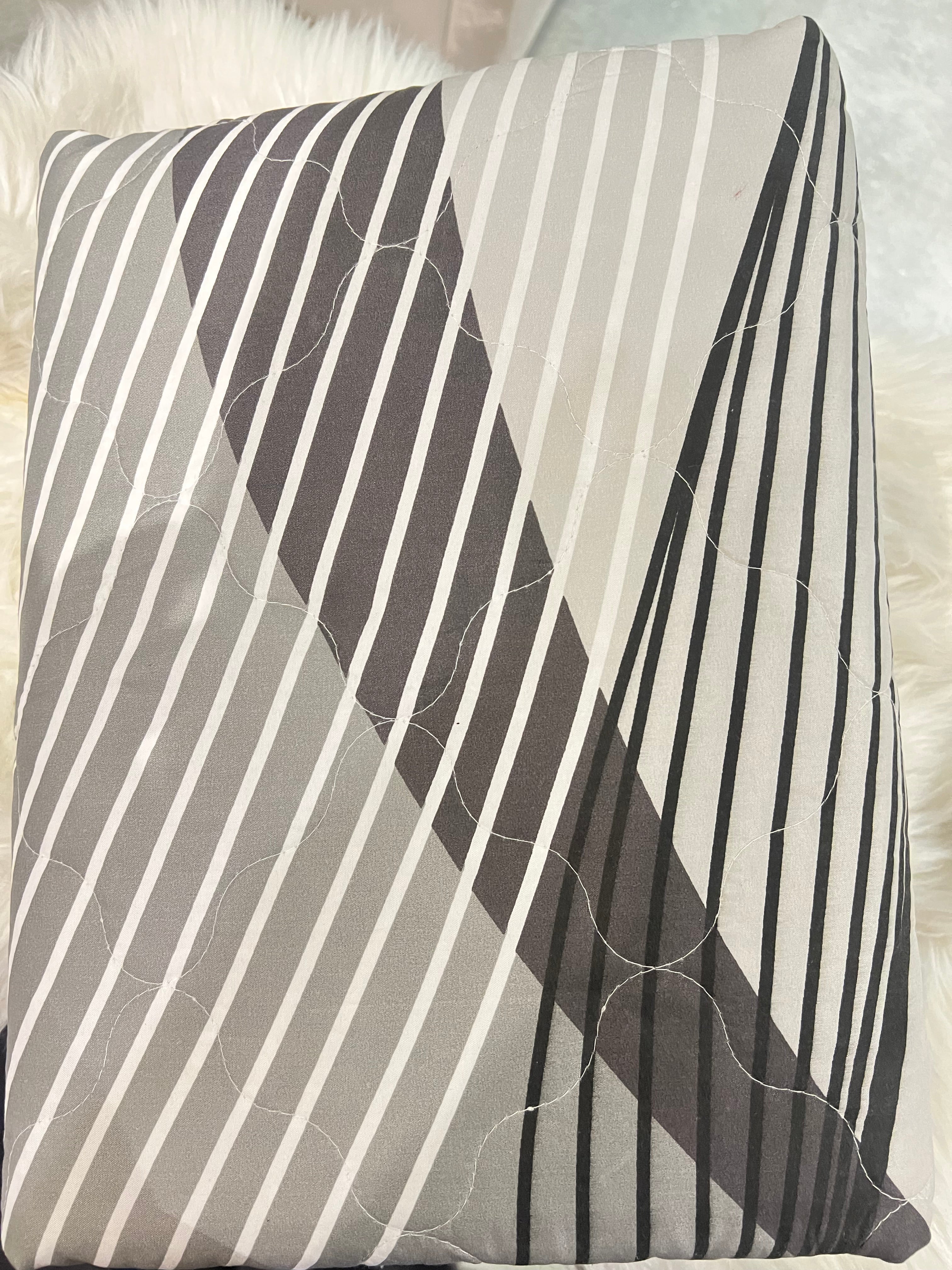 Grey Geomatric Bedspread