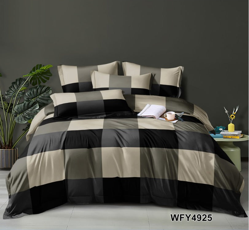 BOLD BLACK BEDSHEET SET