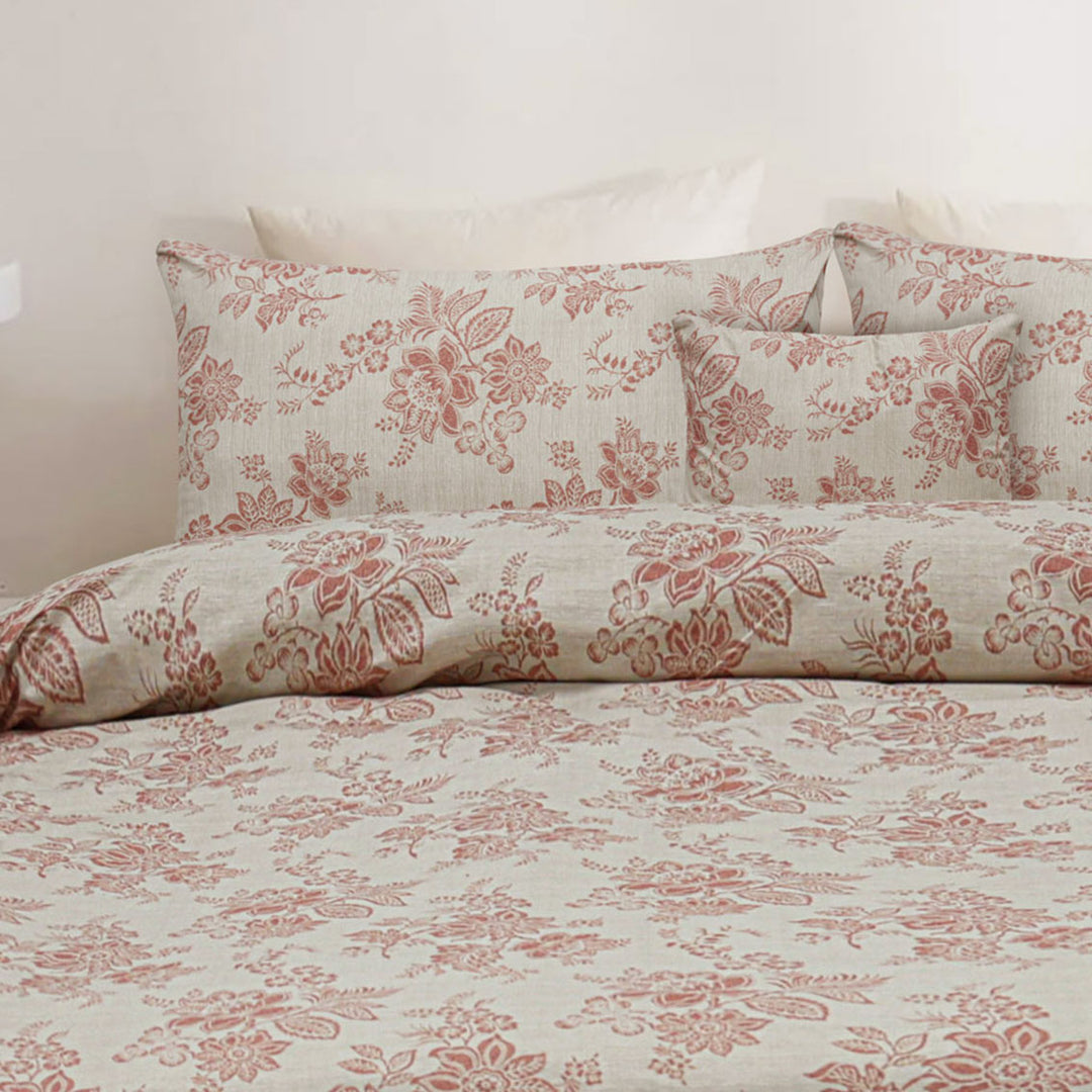 PEACHY GARDEN BEDSHEET SET