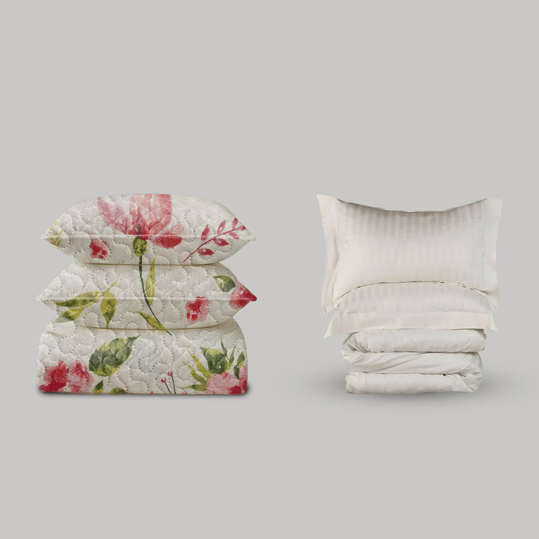 OFFWHITE FLORAL 6 PCS SET