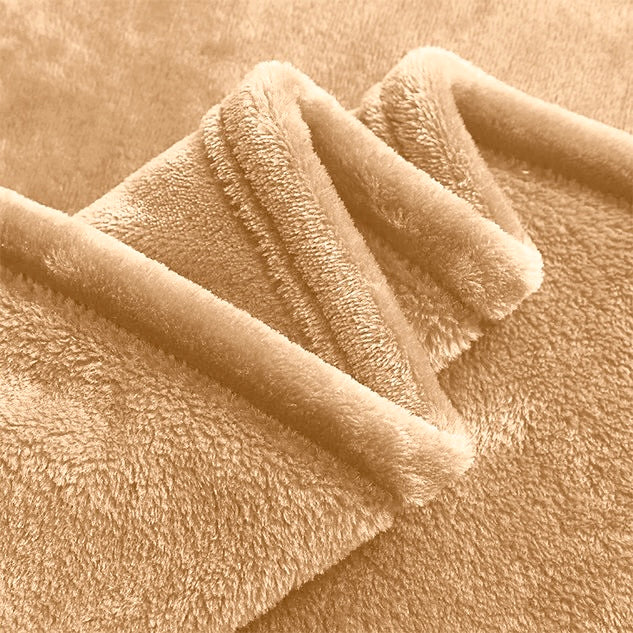 Beige plush blanket