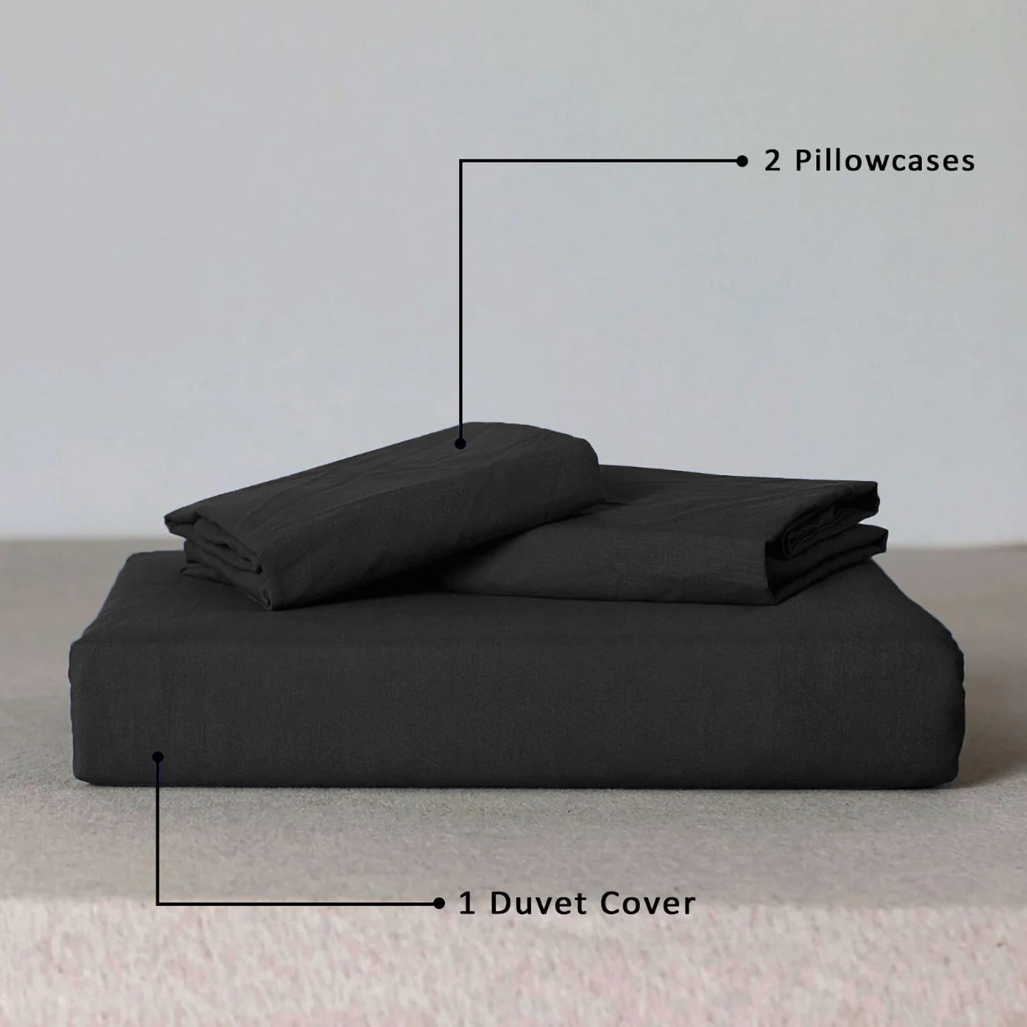 Black Duvet Cover Set