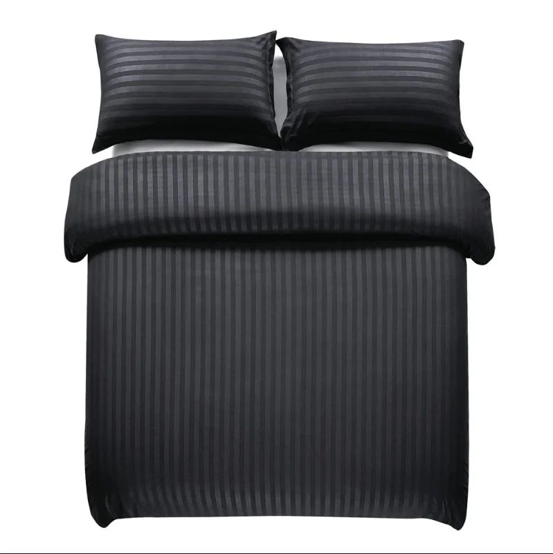 BLACK FITTED SHEET SET