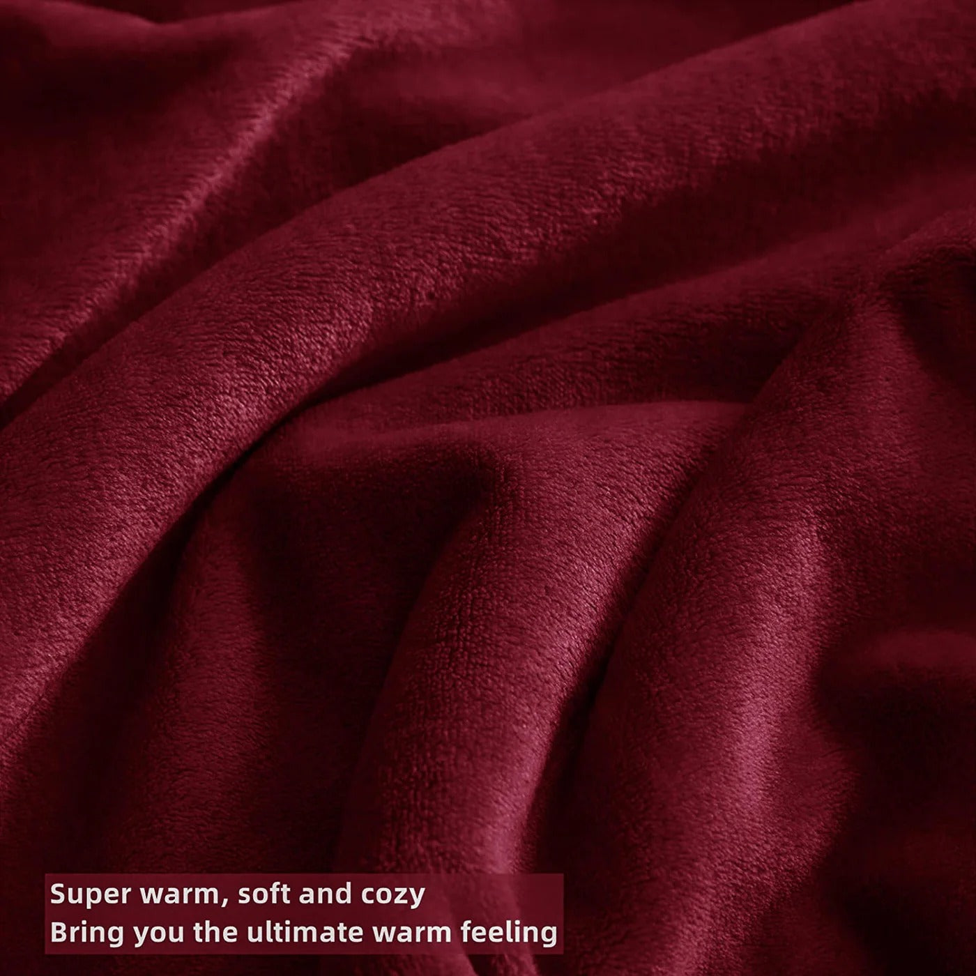 Maroon plush blanket