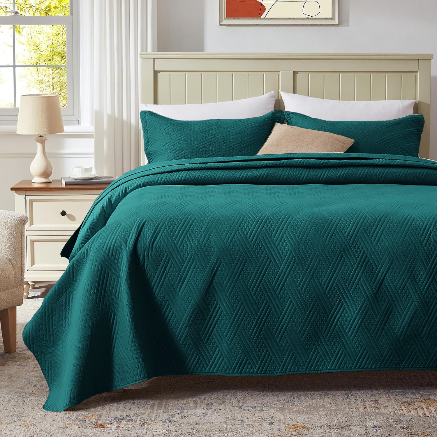 TEAL 6 PCS SET (white)