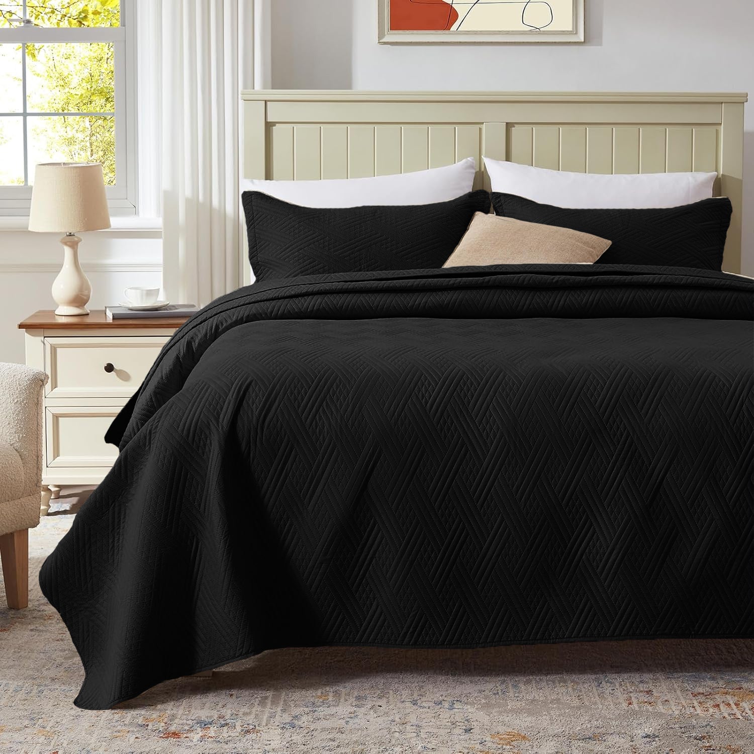 BLACK BED SET