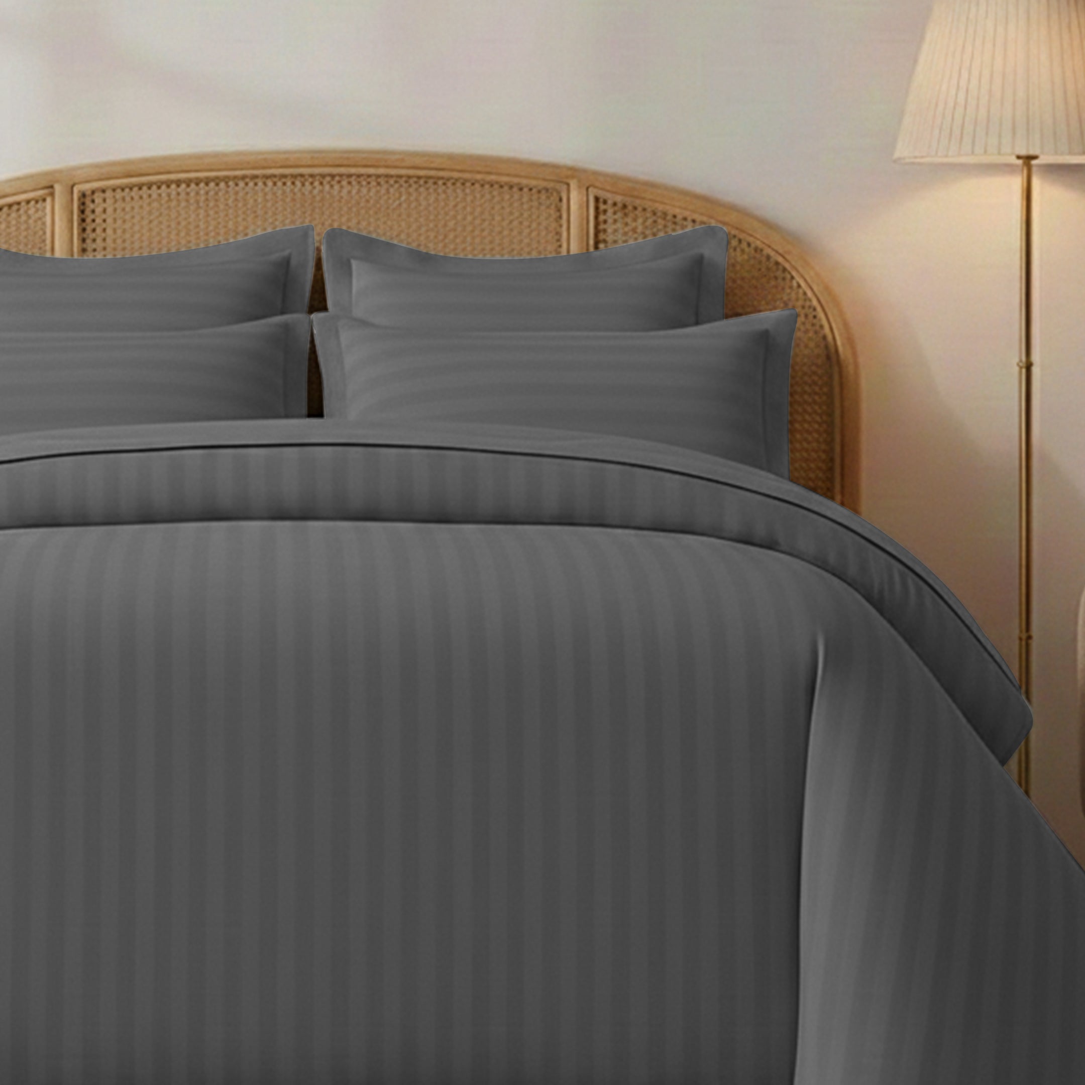 STRIPED GREY BED SHEET