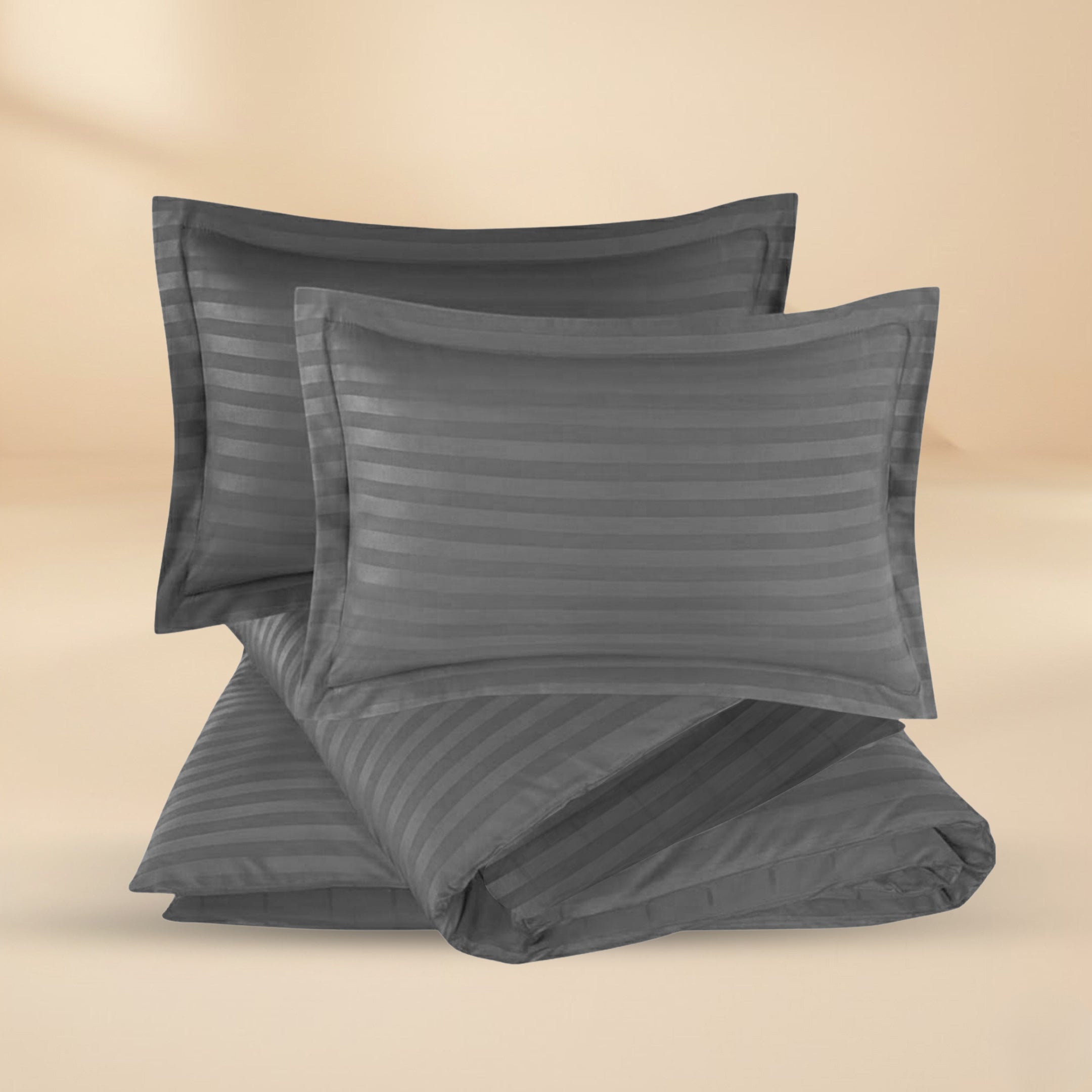 STRIPED GREY BED SHEET