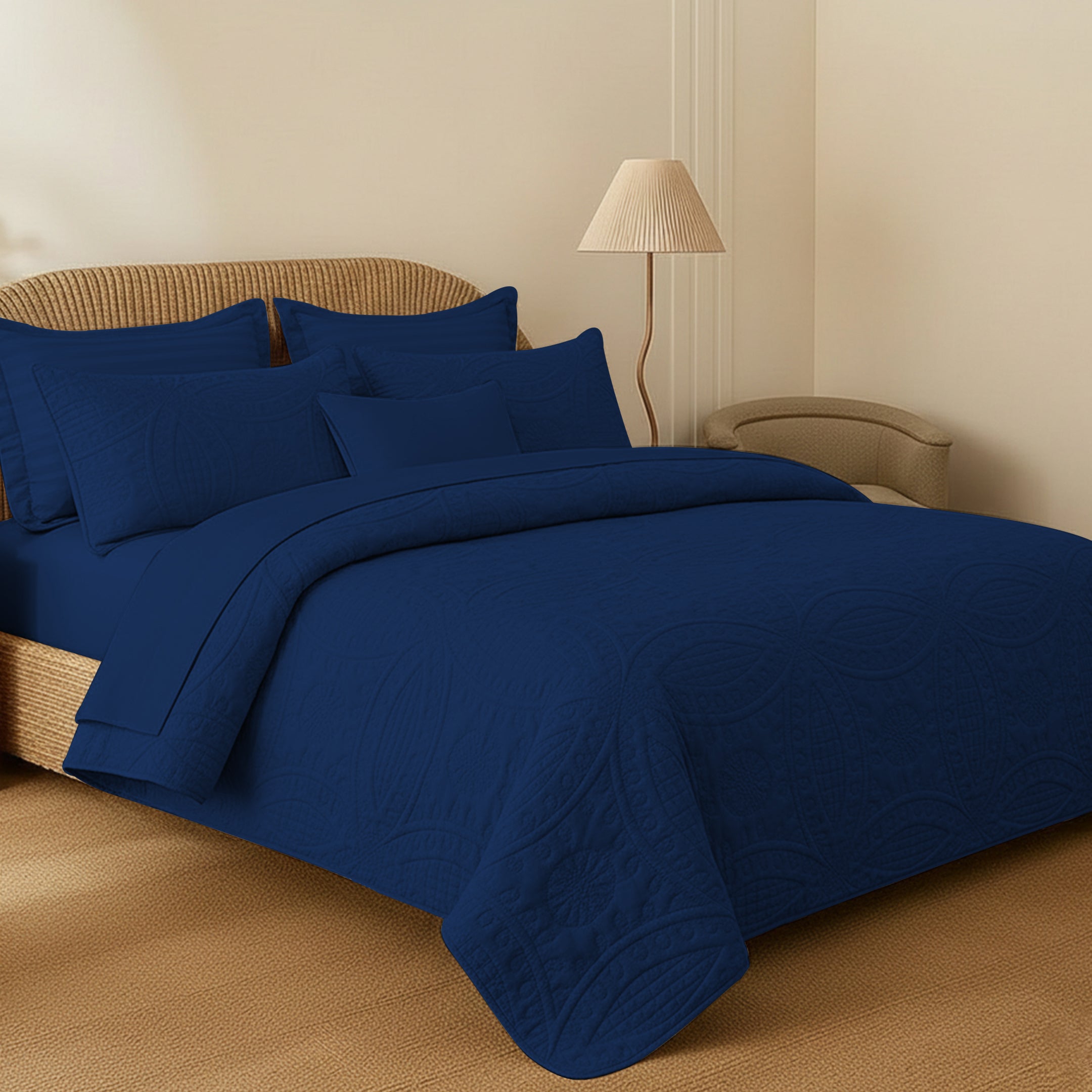 NAVY 6 PCS SET (white)