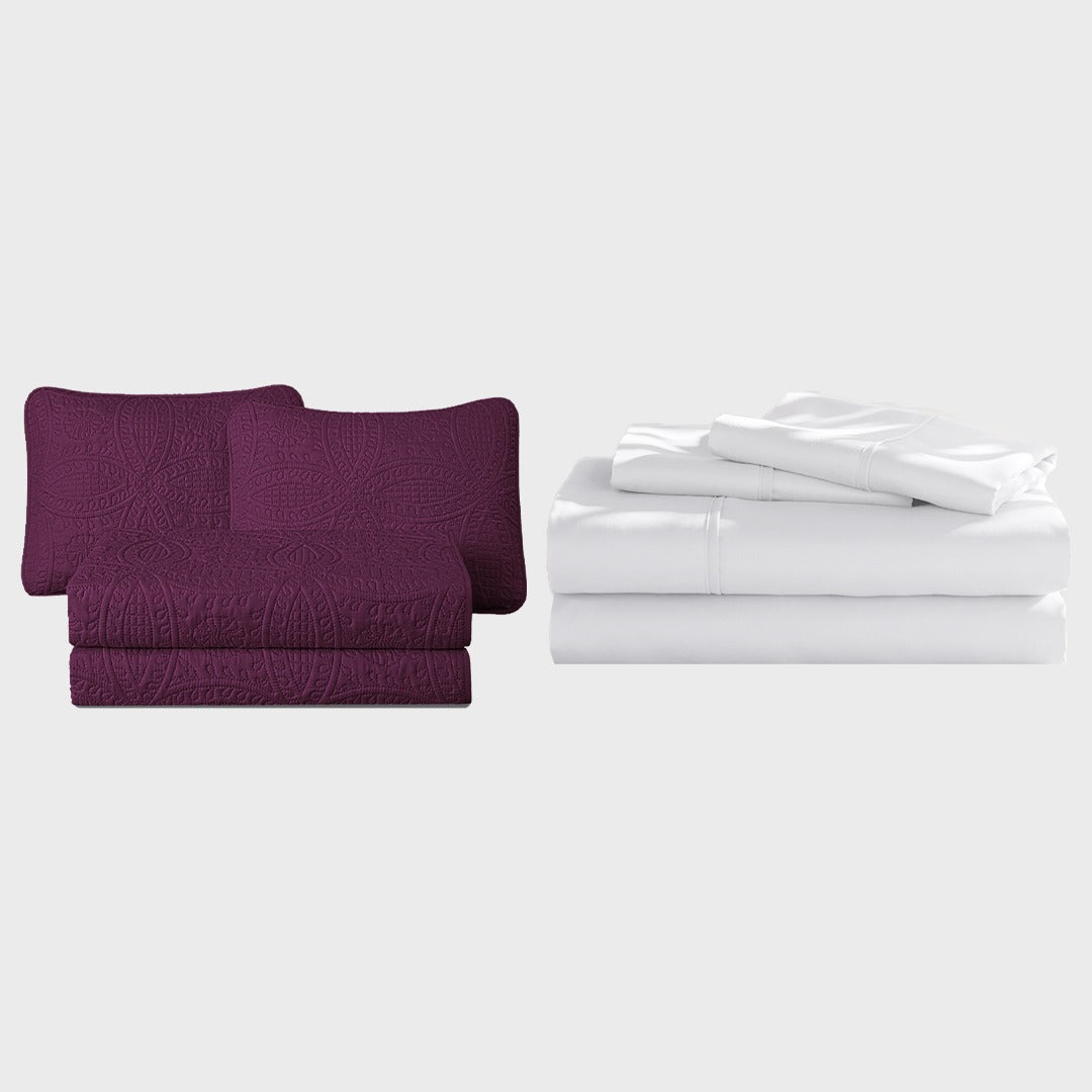PLUM 6 PCS SET (white)