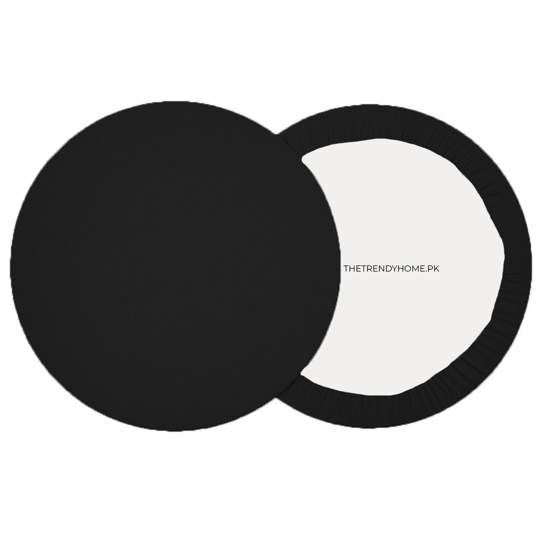 Trendy table place-mats with changeable covers (black)