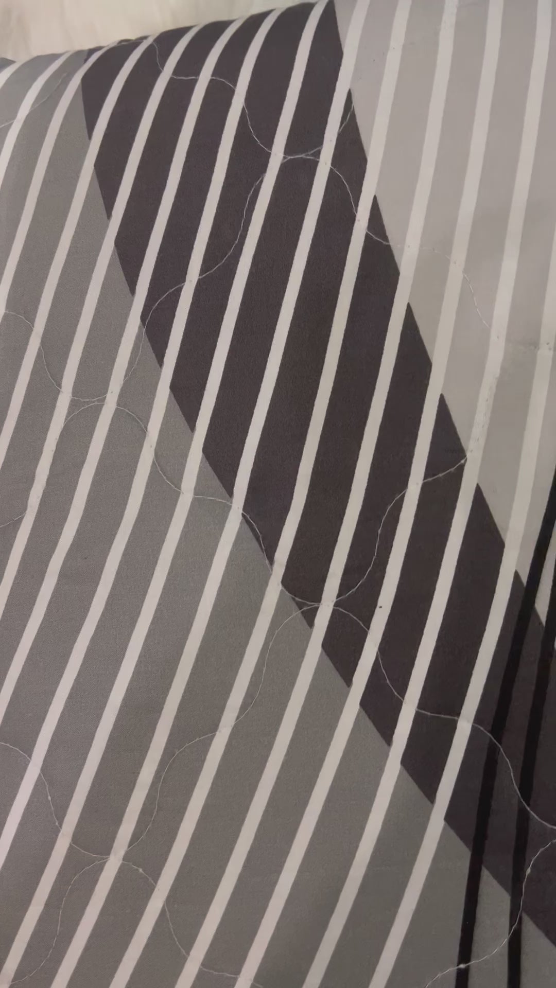 Grey Geomatric Bedspread